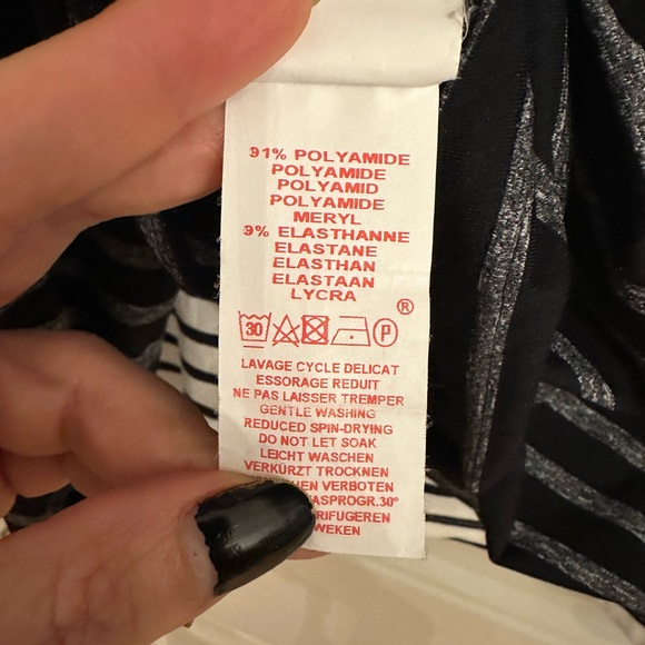 Saint James Black & Gray Striped Turtleneck - Picture 5 of 5